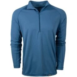 King's Camo XKG Elevation 1/4 Zip Tee -Hunting Clothing Store king s camo xkg elevation 1 4 zip tee pullover steel blue 1 36