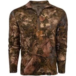 King's Camo XKG Foundation 150 Merino 1/4 Zip -Hunting Clothing Store king s camo xkg foundation 150 merino 1 4 zip mountain shadow front