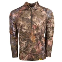 King's Camo XKG Elevation 1/4 Zip Tee -Hunting Clothing Store kings elevation quarter zip mountain shadow