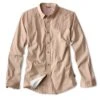 Orvis Featherweight Shooting Long Sleeve Shirt -Hunting Clothing Store orvis featherweight shooting long sleeve shirt sand