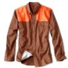 Orvis Men's Midweight Shooting Long Sleeve Shirt -Hunting Clothing Store orvis men s midweight shooting long sleeve shirt hide blaze