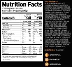 Peak Refuel Chicken Alfredo Meal Pouch -Hunting Clothing Store peak refuel alfredo nutrition