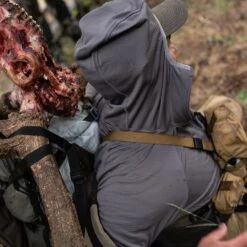 Stone Glacier Helio Lightweight Mid-Layer Hoody -Hunting Clothing Store stone glacier helio lightweight mid layer hoody granite grey lifestyle